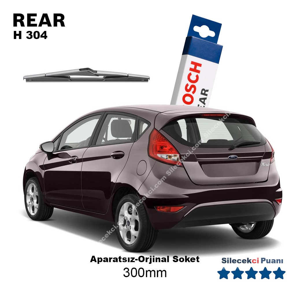 Ford Fiesta Arka Silecek (2008-2012) Bosch Rear H304