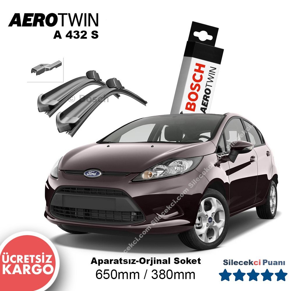 Ford Fiesta Silecek Takımı (2008-2012) Bosch Aerotwin A432S