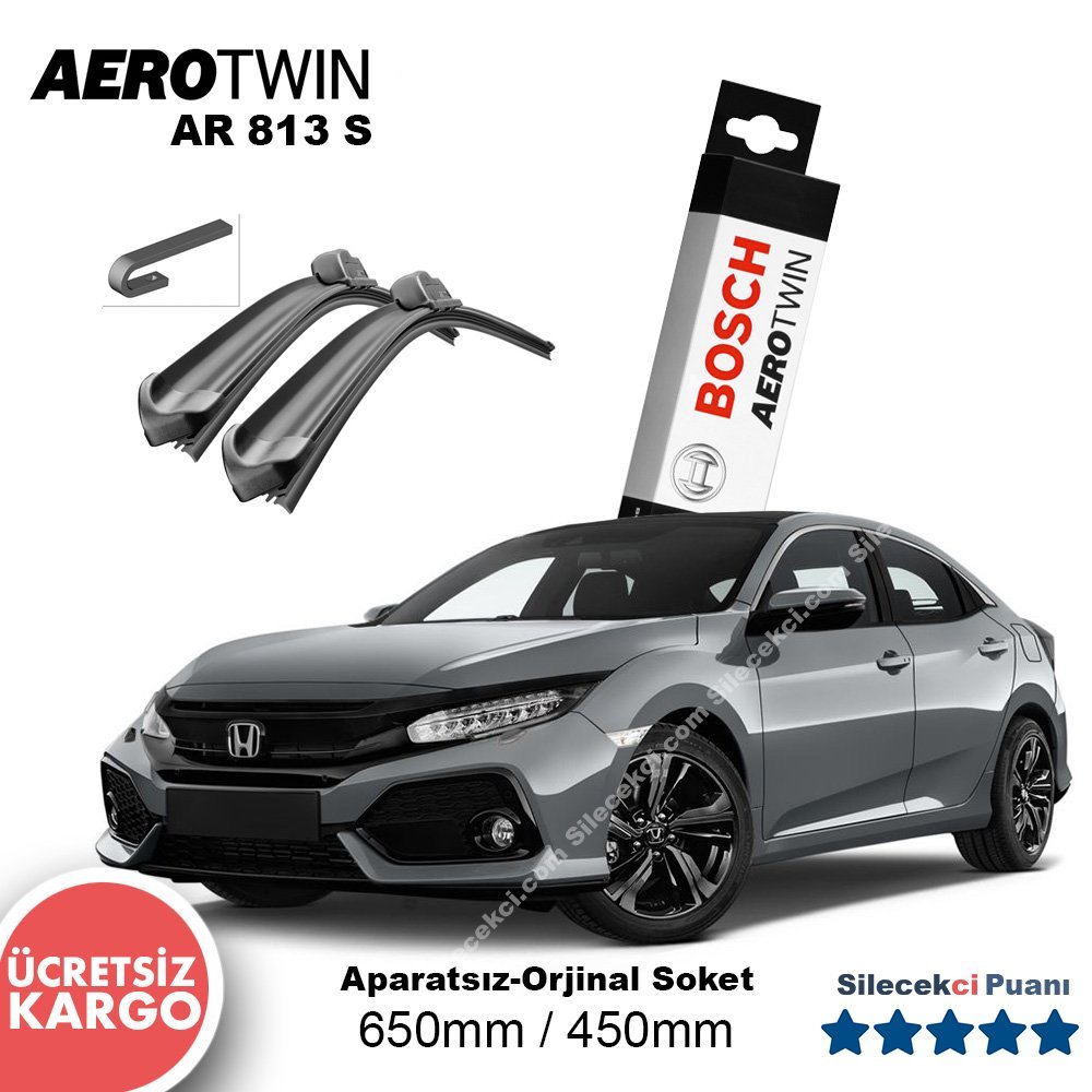 Honda Civic Hatchback Silecek (2017-2021) Bosch Aerotwin AR813S