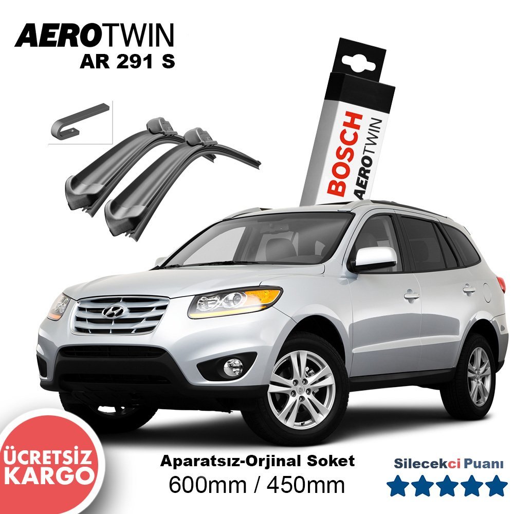 Hyundai Santa Fe Silecek Takımı (2006-2012) Bosch Aerotwin AR291S (Santafe)