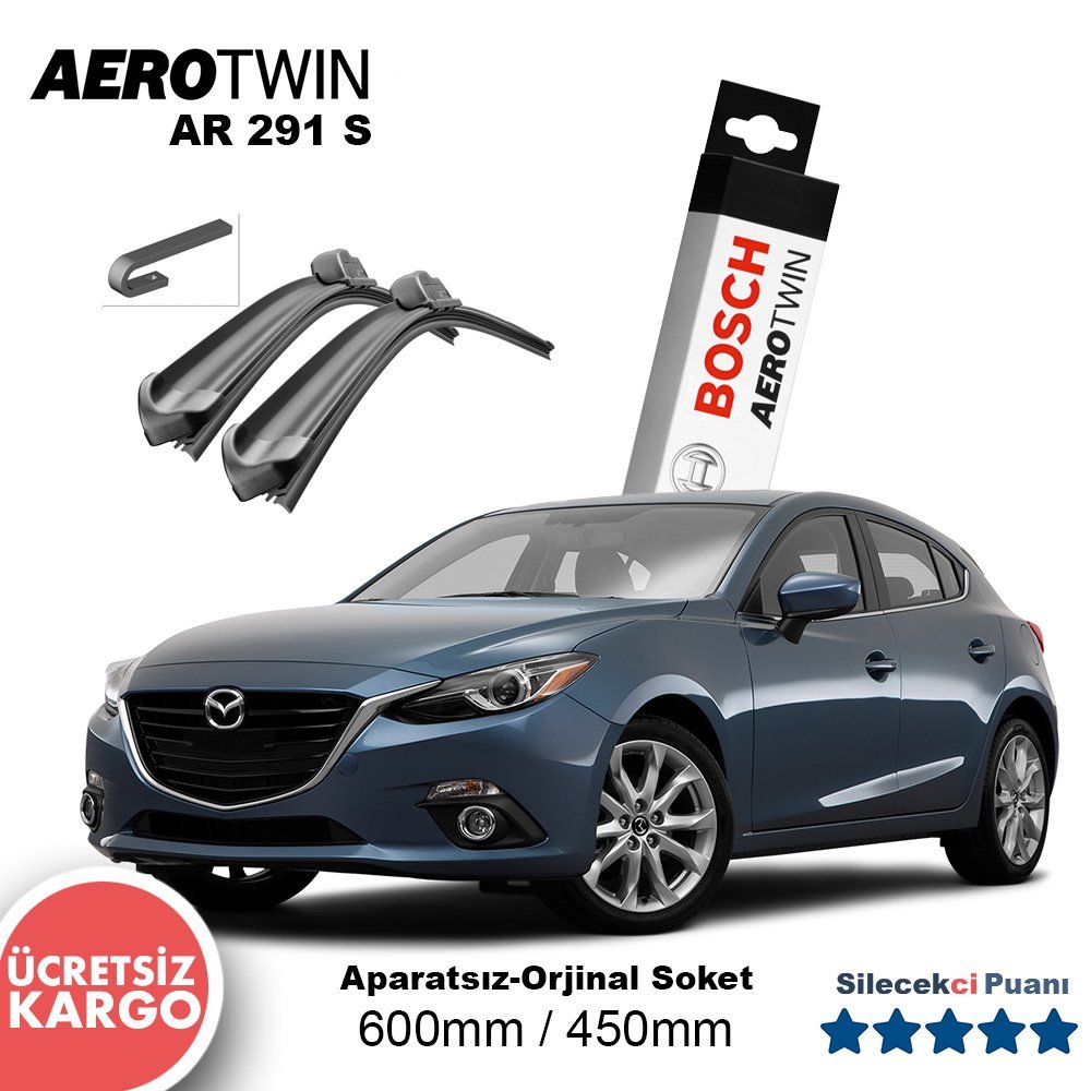 Mazda 3 Hatchback Silecek (2014-2016) Bosch Aerotwin AR291S