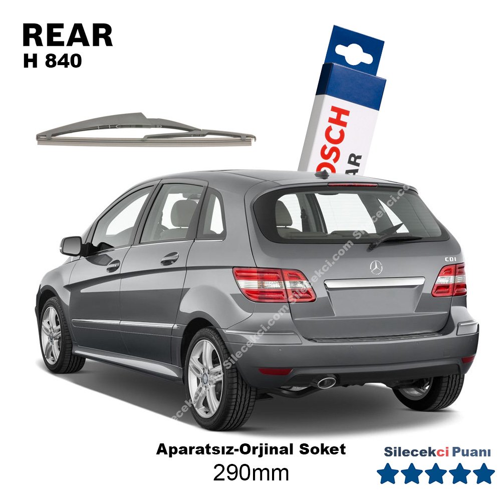 Mercedes B 150 Arka Silecek (2005-2011) (W245) Bosch Rear H840