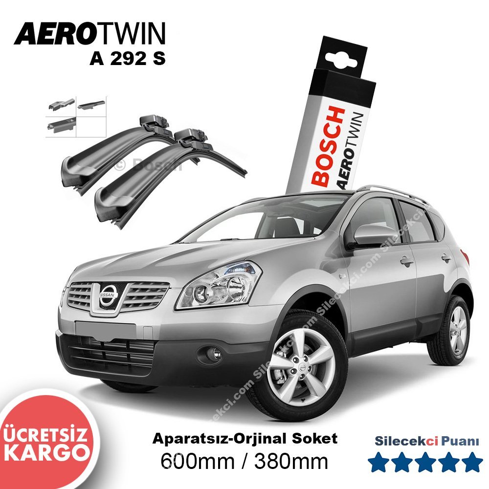 Nissan Qashqai Silecek Takımı (2007-2013) Bosch Aerotwin A292S