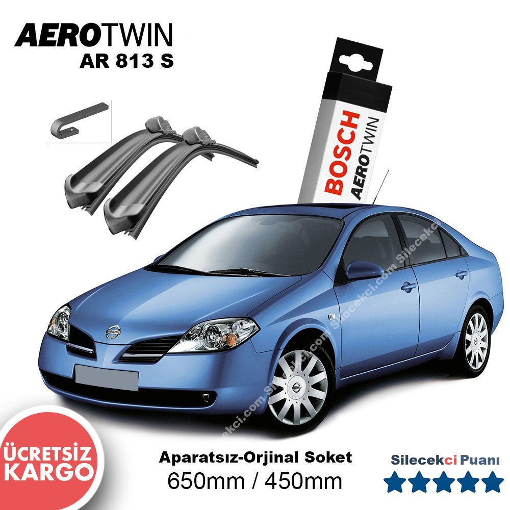 Nissan Primera Silecek Takımı (2001-2008) Bosch Aerotwin AR813S