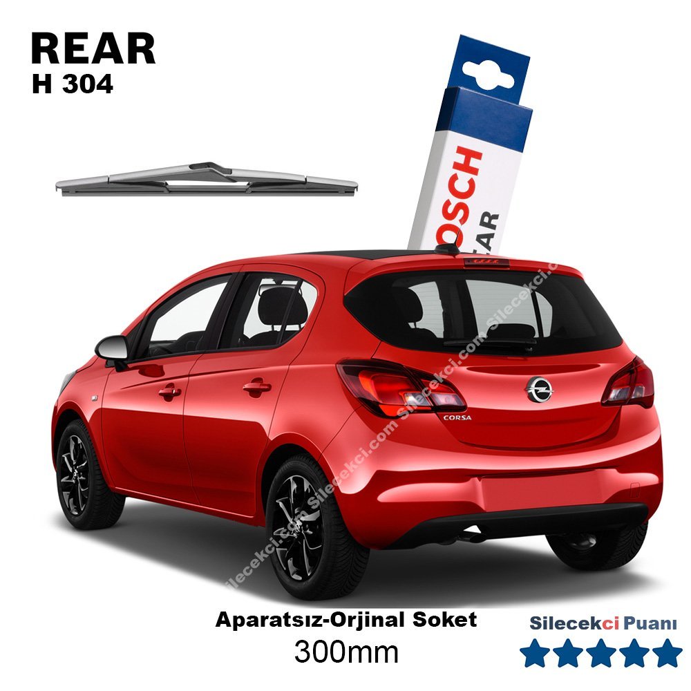 Opel Corsa E Arka Silecek (2015-2019) Bosch Rear H304