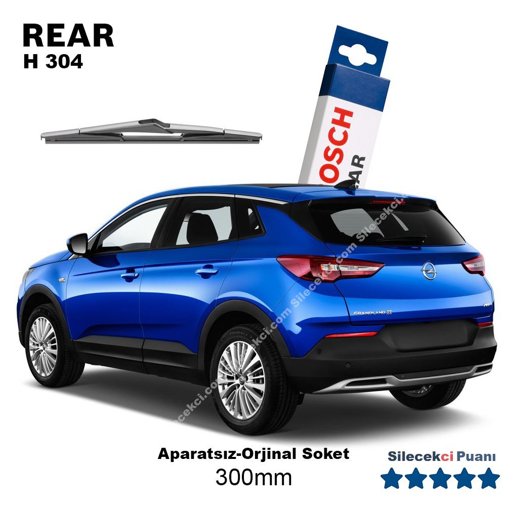 Opel Grandland X Arka Silecek (2017-2021) Bosch Rear H304