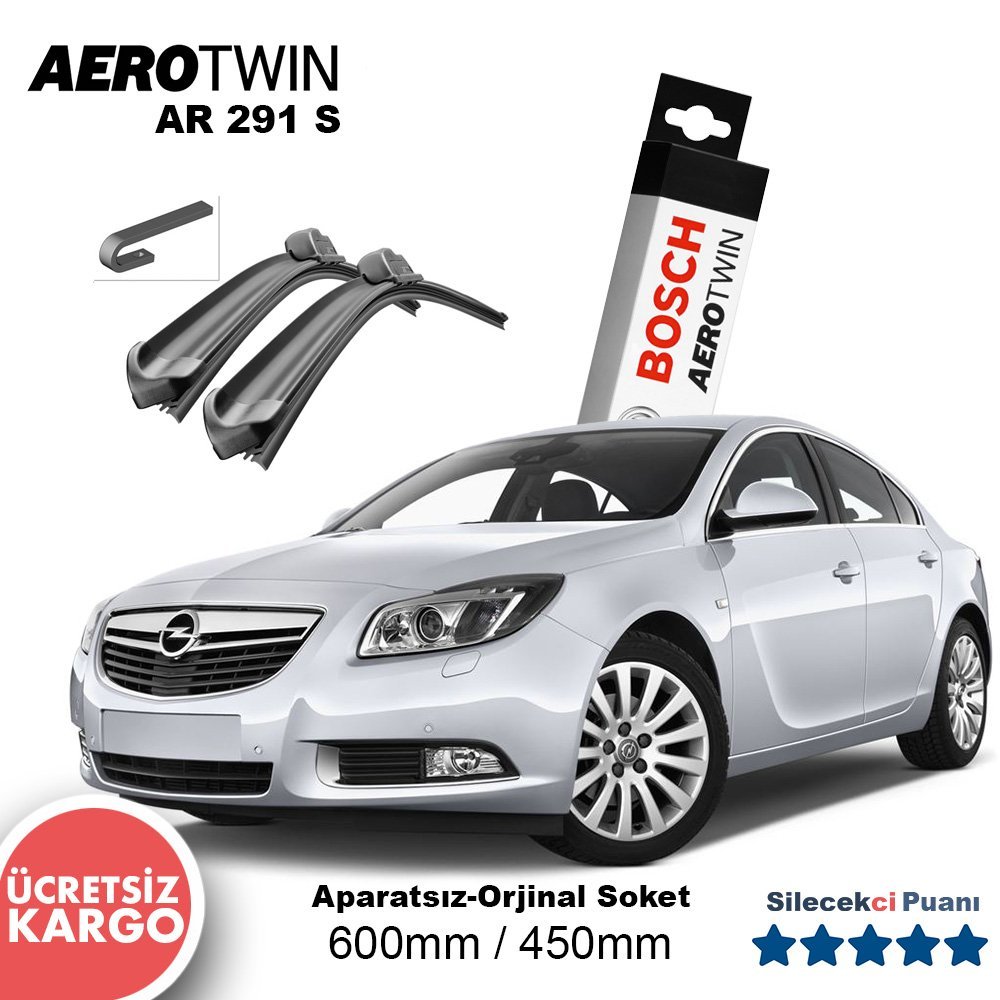 Opel İnsignia Silecek Takımı (2008-2016) Bosch Aerotwin AR291S