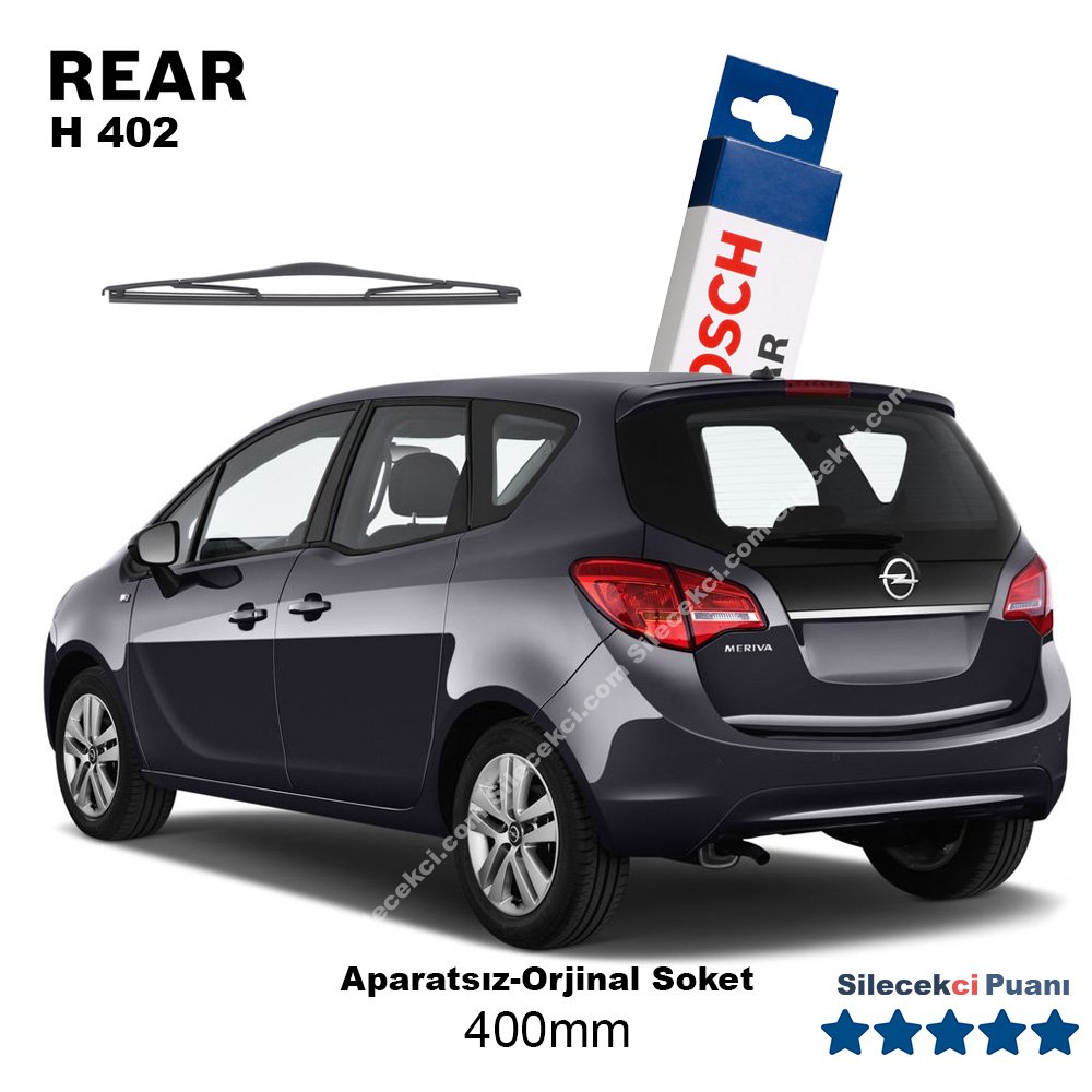 Opel Meriva Arka Silecek (2010-2013) Bosch Rear H402