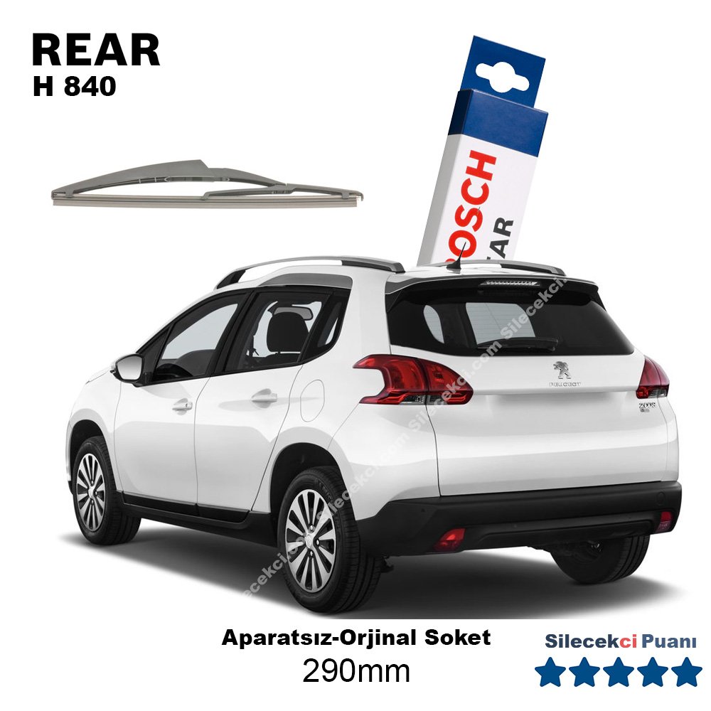 Peugeot 2008 Arka Silecek (2013-2019) Bosch Rear H840