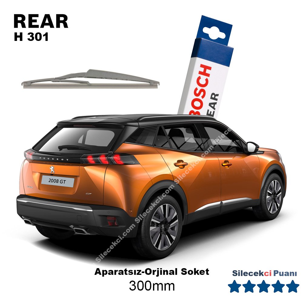 Peugeot 2008 Arka Silecek (2020-2022) Bosch Rear H301