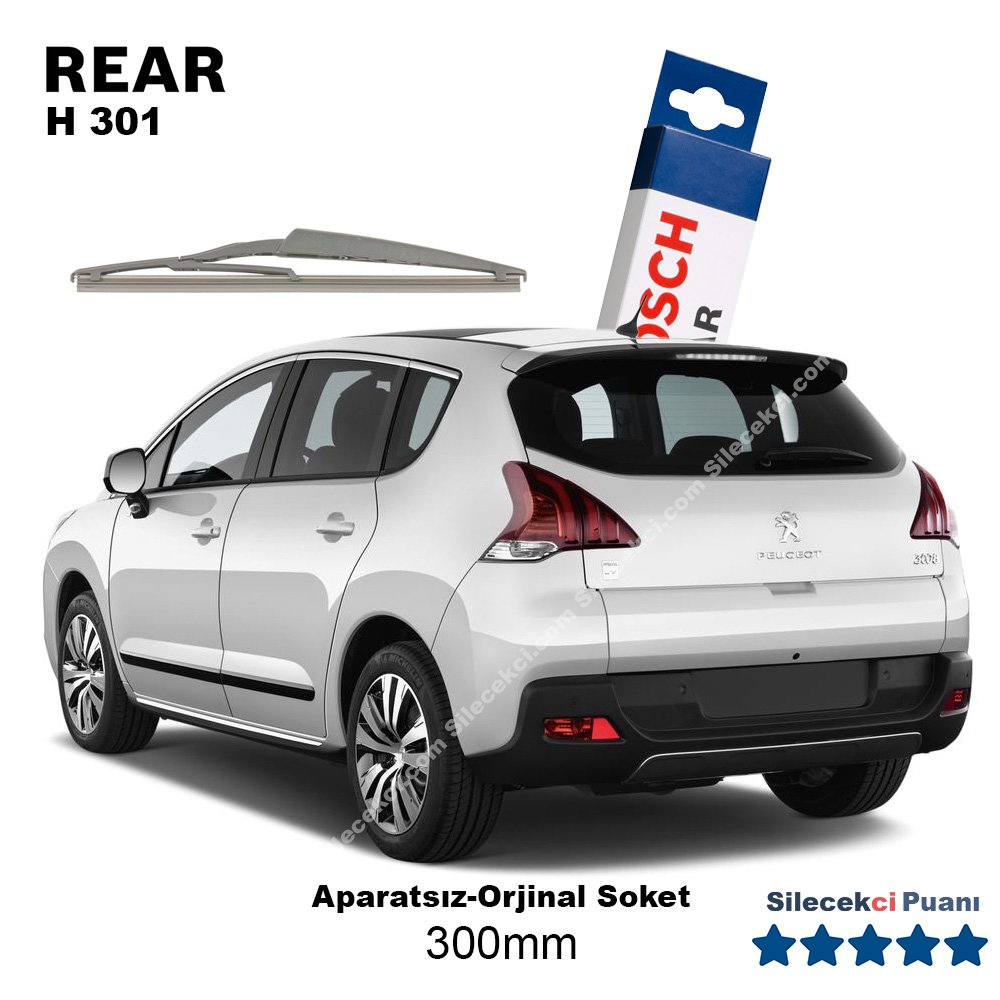 Peugeot 3008 Arka Silecek (2009-2016) Bosch Rear H301