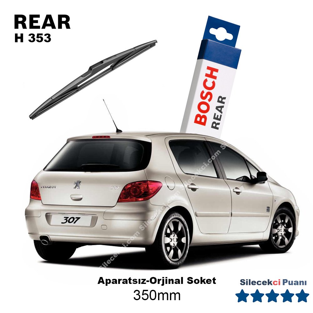 Peugeot 307 Arka Silecek (2005-2007) Bosch Rear H353