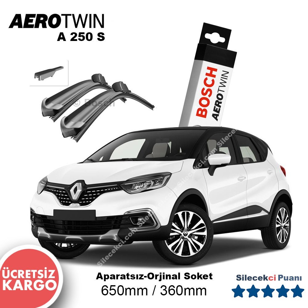 Renault Captur Silecek Takımı (2016-2021) Bosch Aerotwin A250S