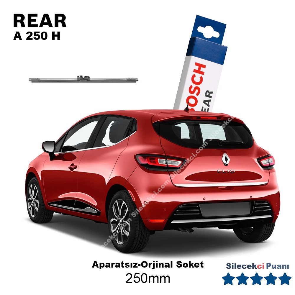 Renault Clio 4 Arka Silecek (2012-2020) Bosch Rear A250H