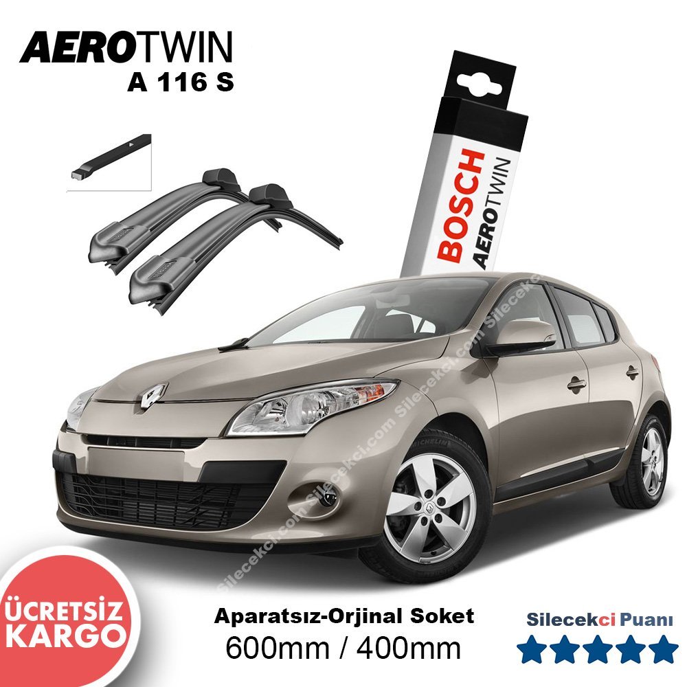 Renault Megane 3 Silecek (2010-2015) Bosch Aerotwin A116S