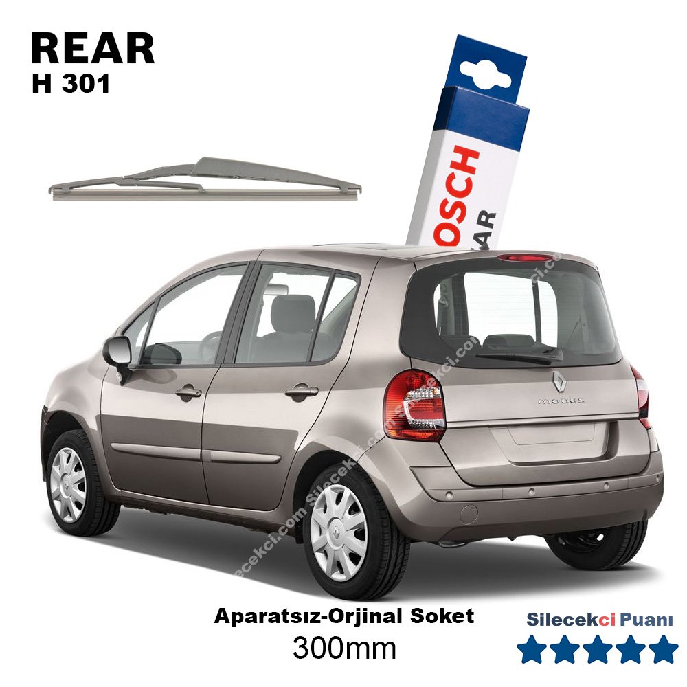 Renault Modus Arka Silecek (2005-2009) Bosch Rear H301