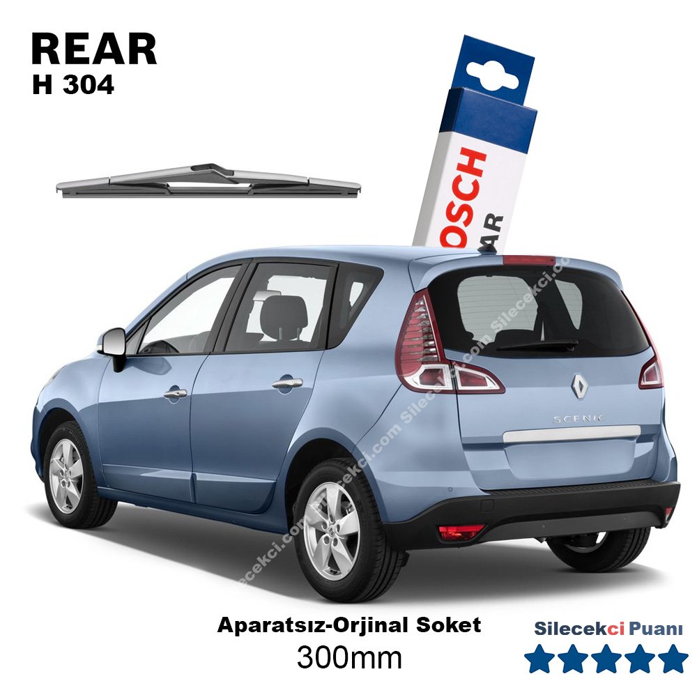 Renault Scenic Arka Silecek (2010-2015) Bosch Rear H304