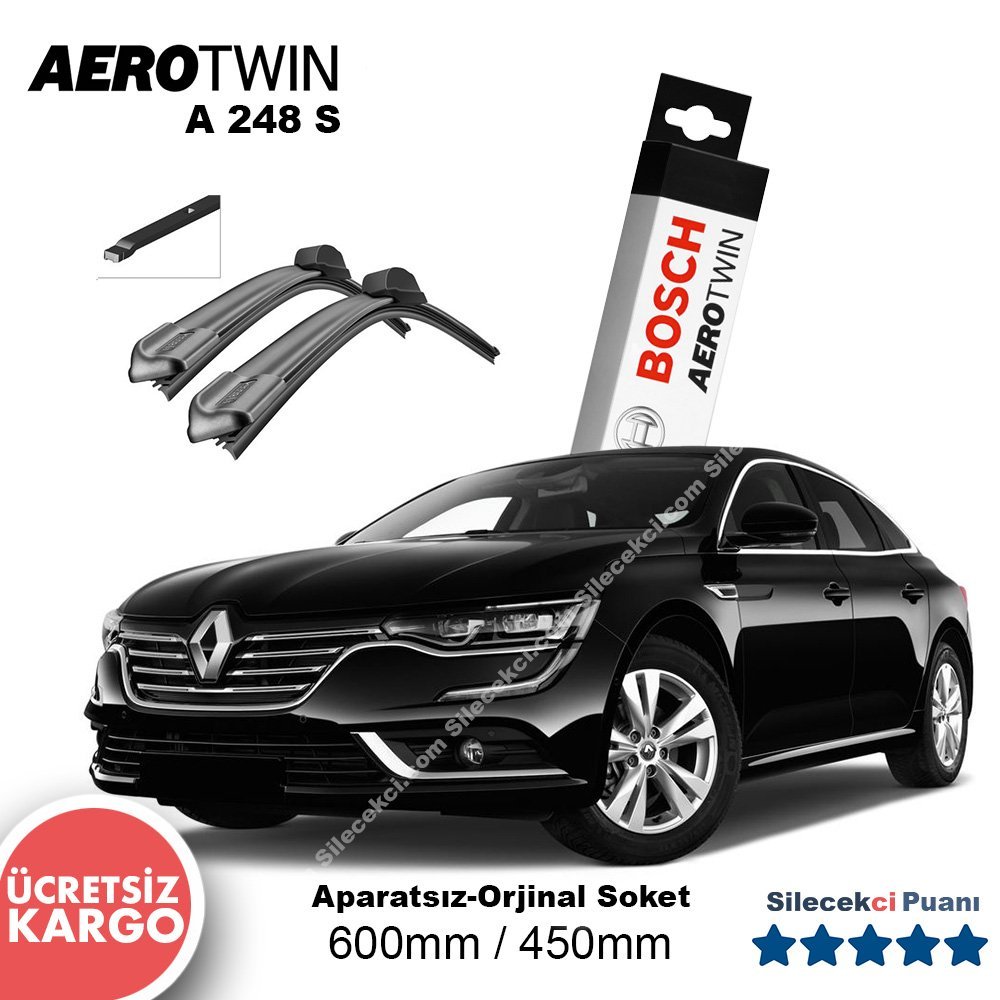 Renault Talisman Silecek Seti (2015-2020) Bosch Aerotwin A248S