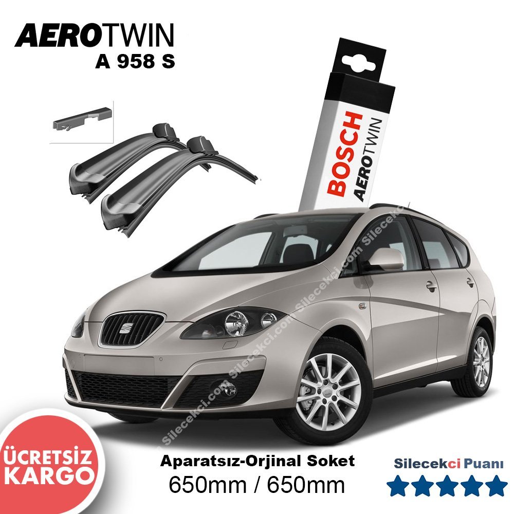 Seat Altea Silecek Takımı (2004-2008) Bosch Aerotwin A958S