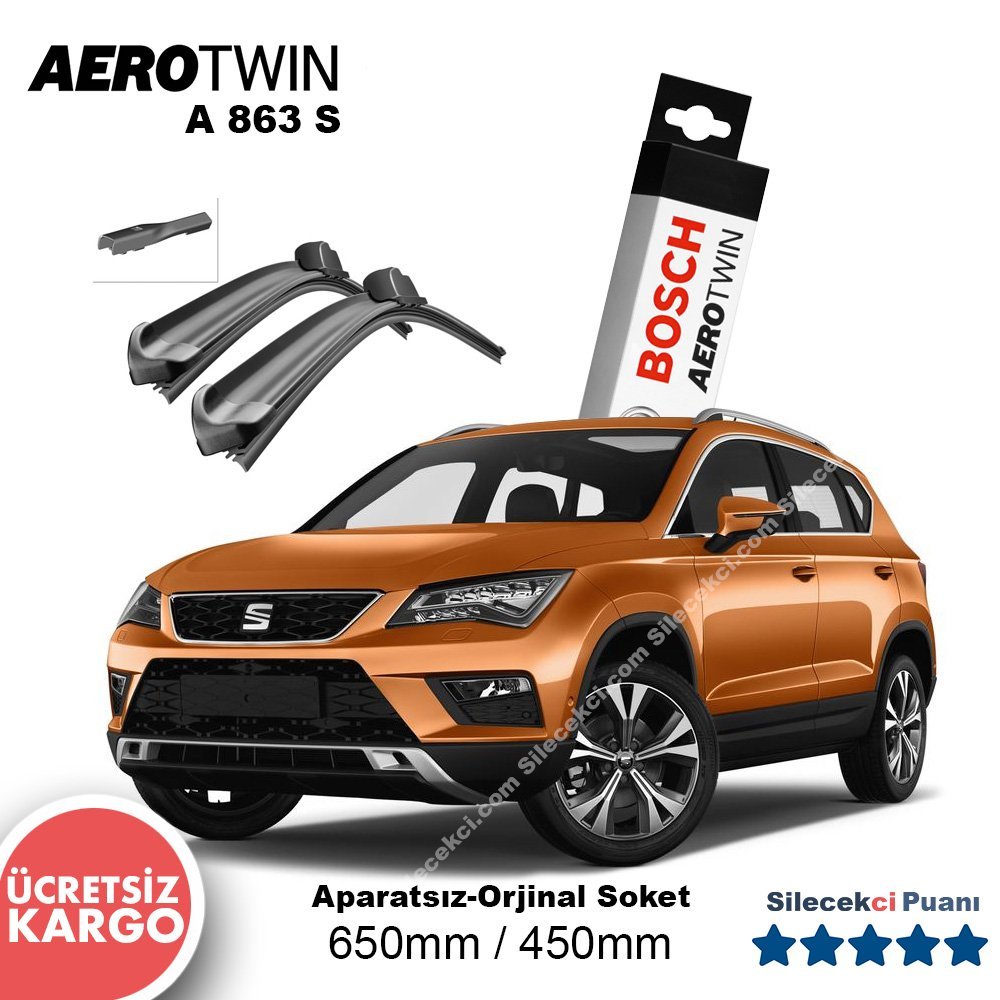 Seat Ateca Silecek Takımı (2016-2021) Bosch Aerotwin A863S