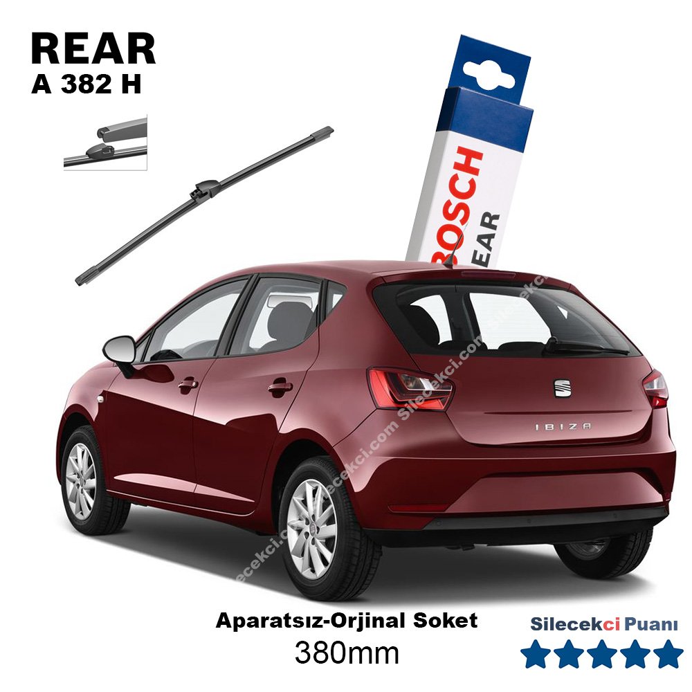 Seat Ibiza Arka Silecek (2012-2016) Bosch Rear A382H
