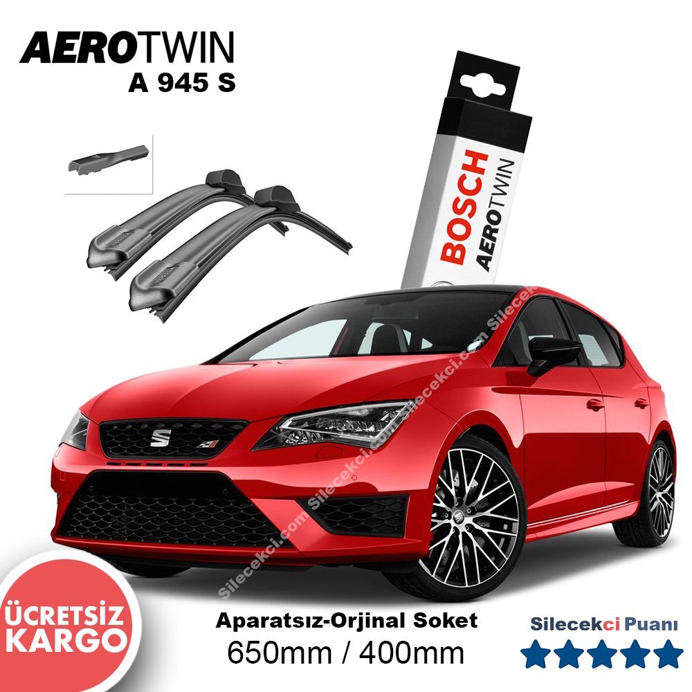 Seat Leon Silecek Seti (2013-2019) (MK3) Bosch Aerotwin A945S