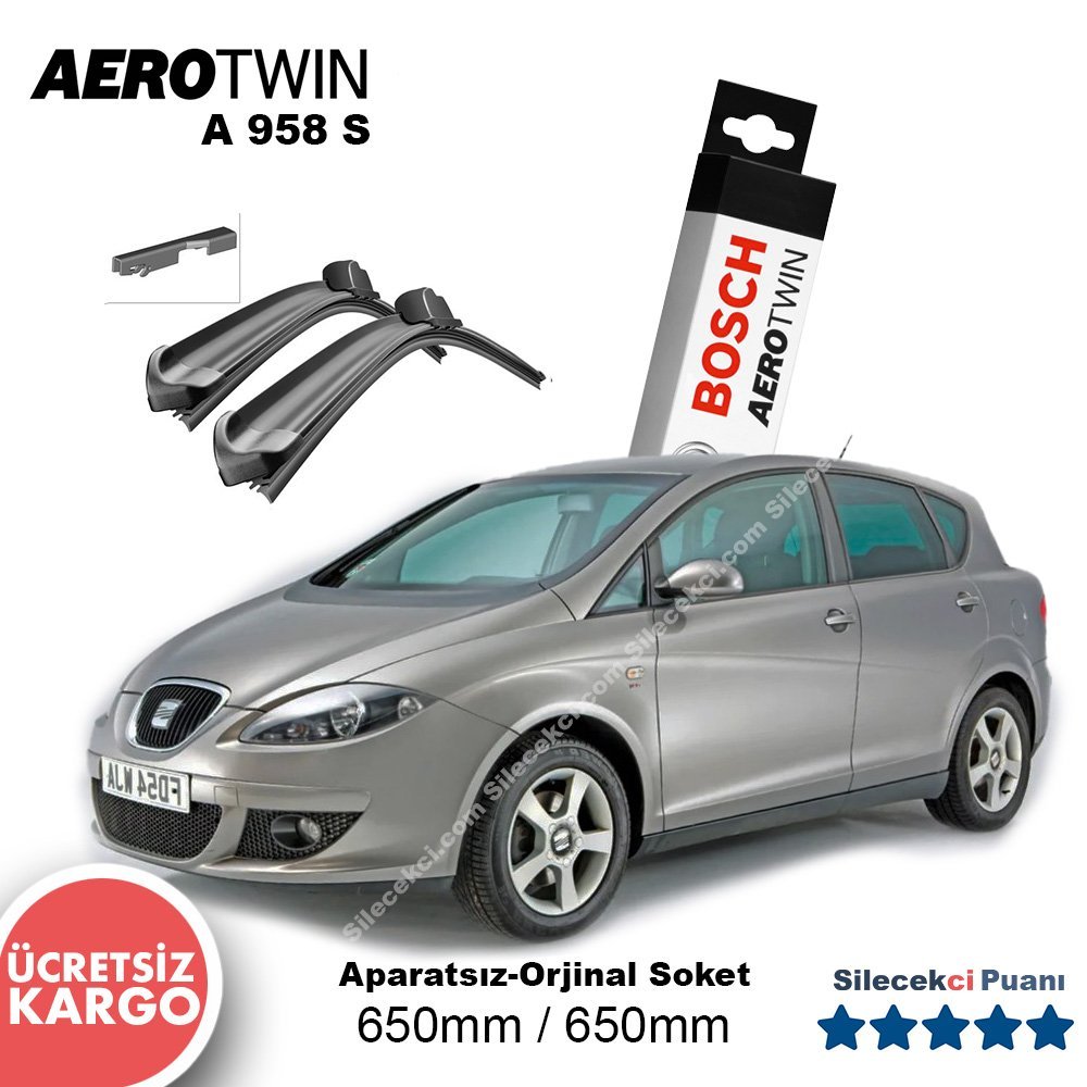 Seat Toledo Silecek Takımı (2005-2009) Bosch Aerotwin A958S