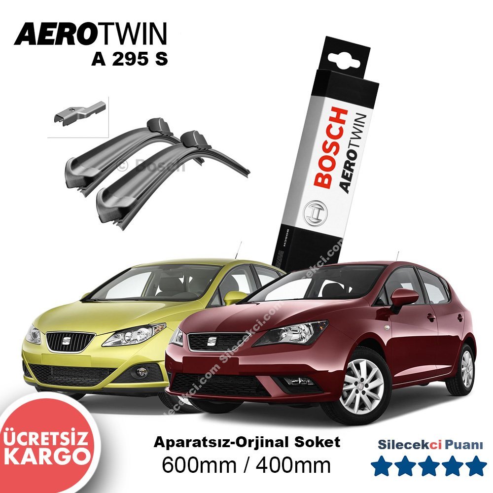 Seat İbiza Silecek Takımı (2009-2016) Bosch Aerotwin A295S