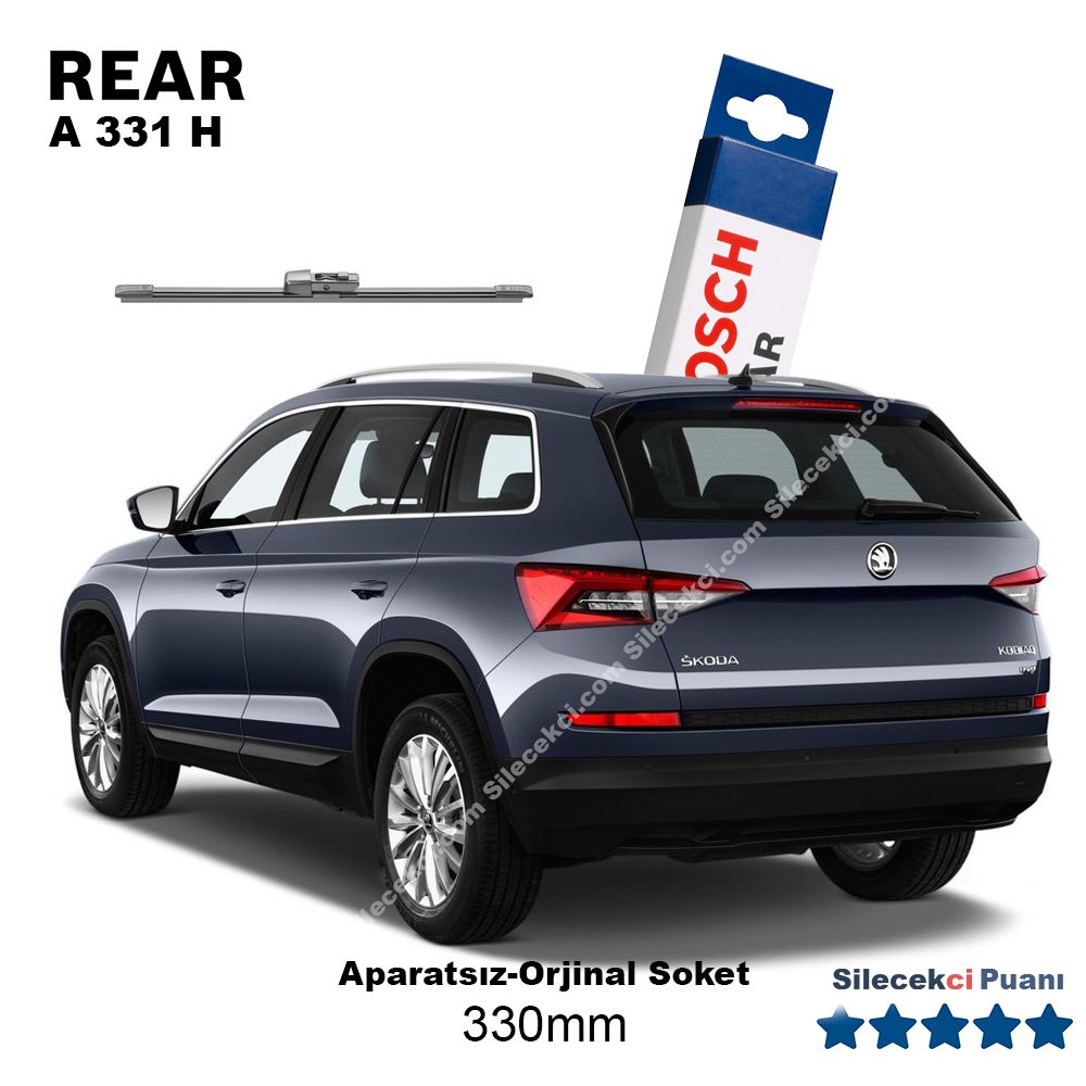 Skoda Kodiaq Arka Silecek (2017-2021) Bosch Rear A331H
