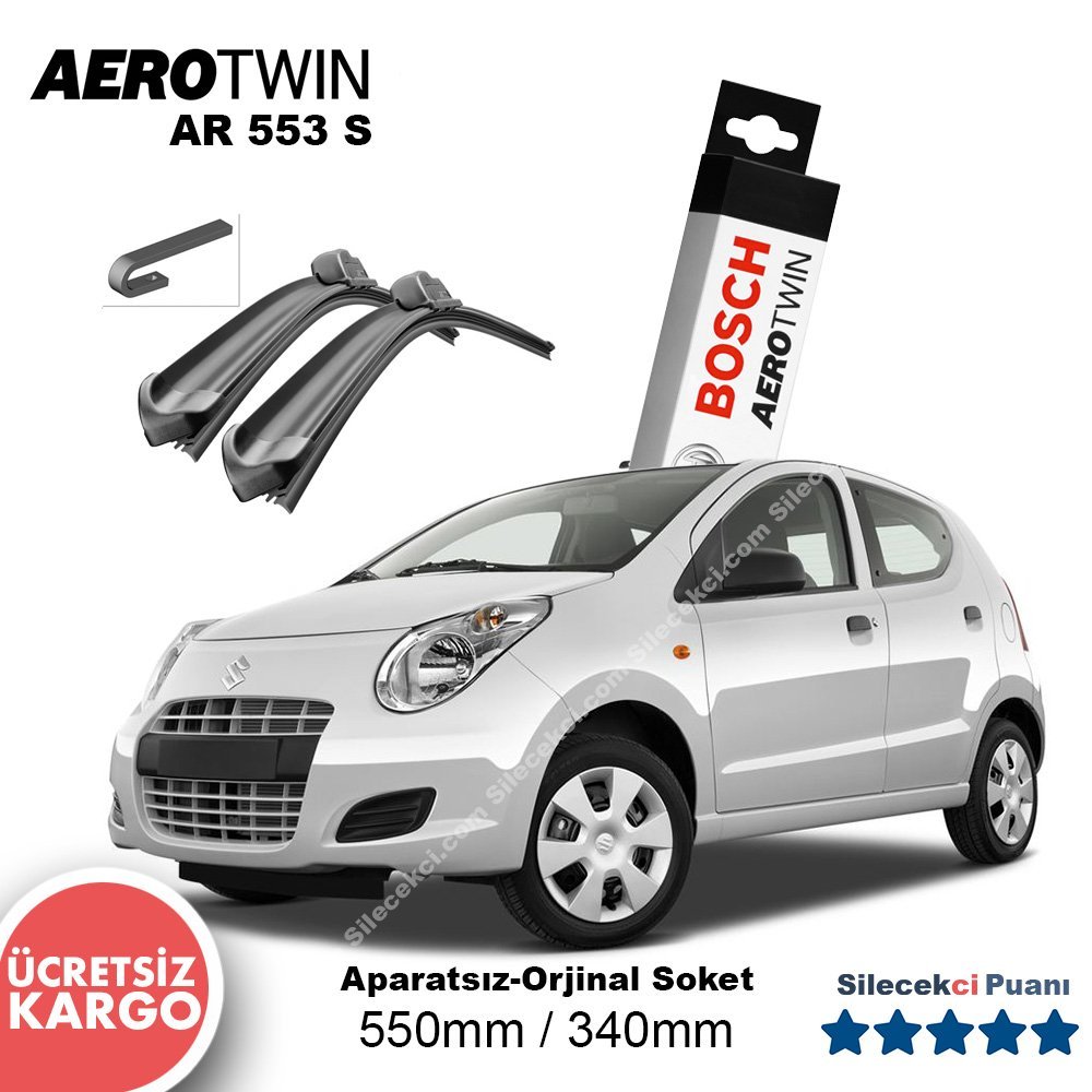 Suzuki Alto Silecek Takımı (2009-2012) Bosch Aerotwin AR553S