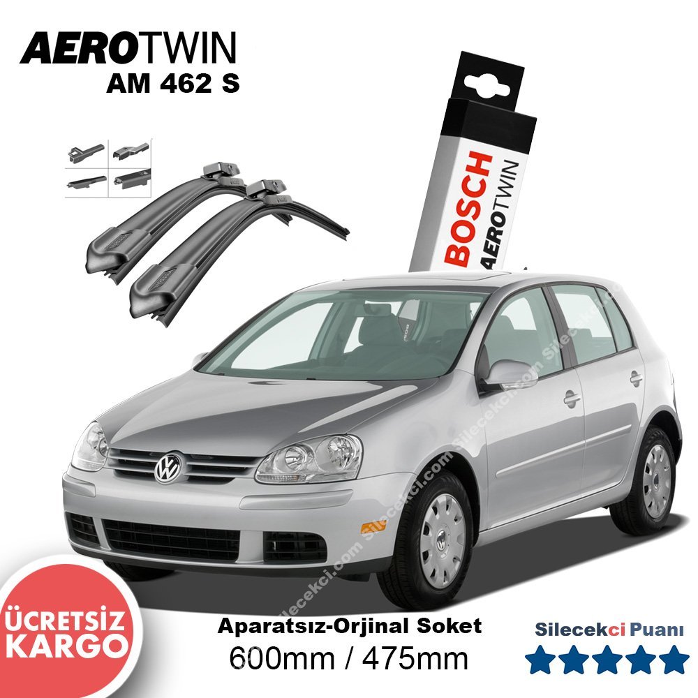 VW Golf 5 Silecek Takımı (2006-2009) Bosch Aerotwin AM462S