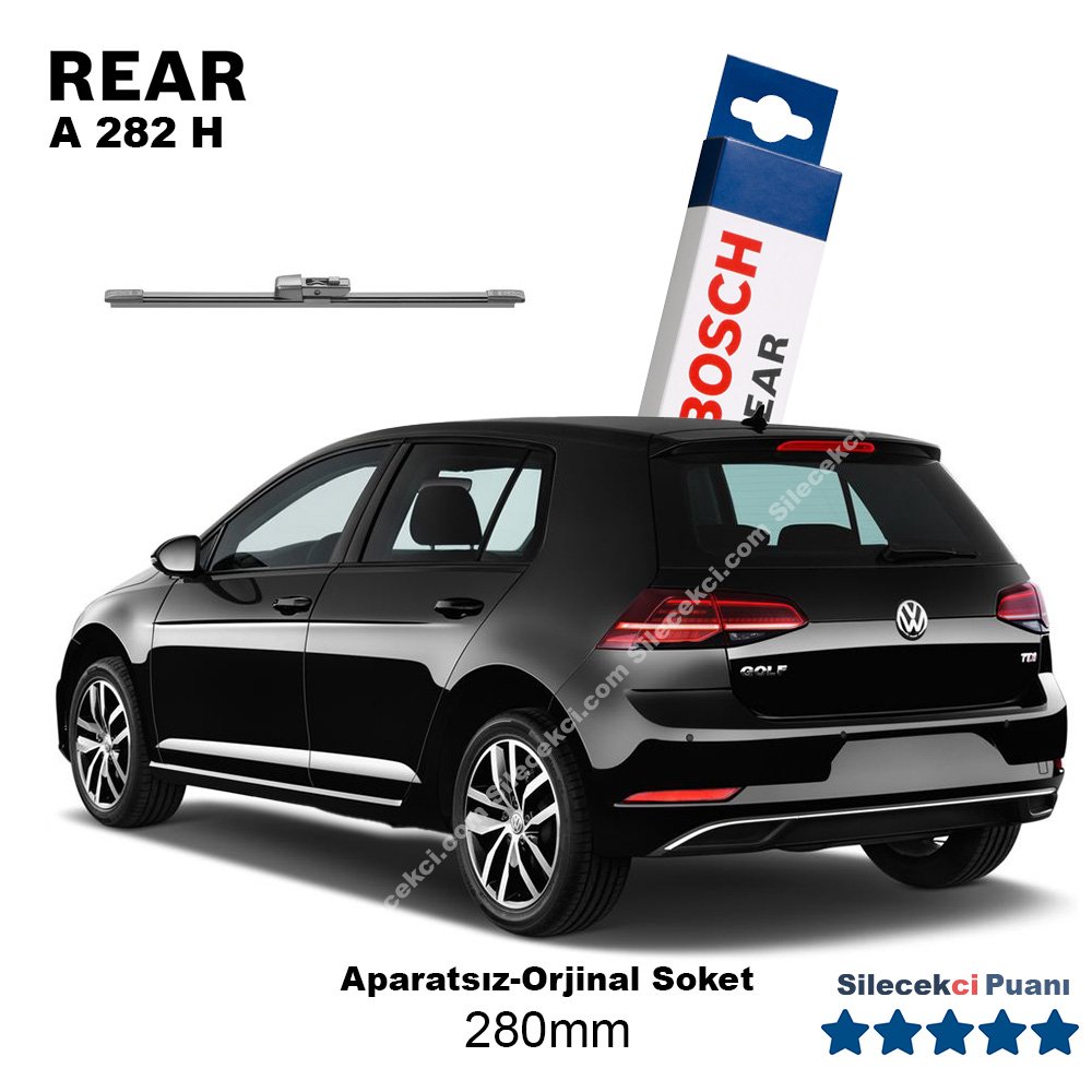 Vw Golf 7 / 7.5 Arka Silecek (2012-2020) Bosch Rear A282H