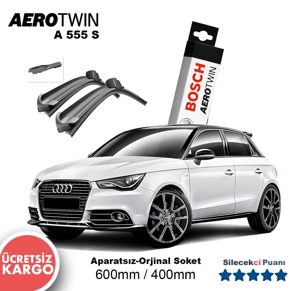 Audi A1 Silecek Takımı (2010-2018) Bosch Aerotwin A555S