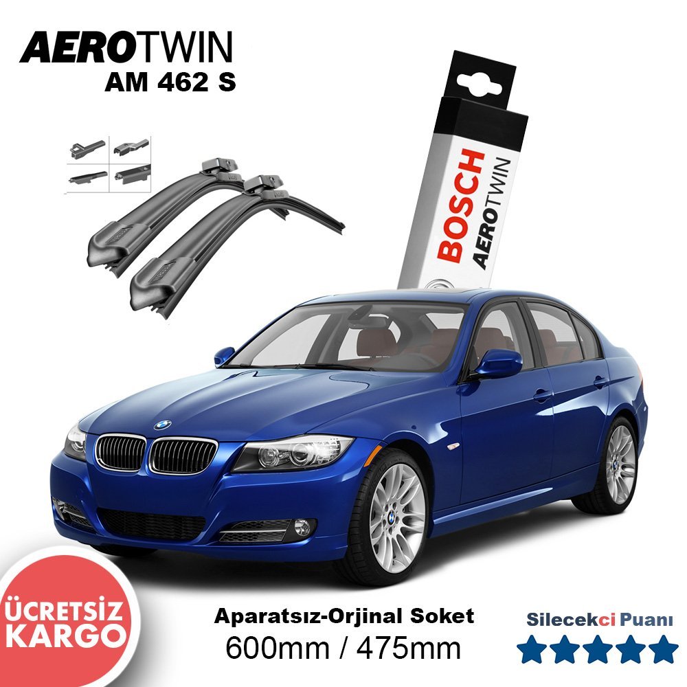 BMW 3 Serisi Silecek Takımı (2009-2012) (E90) Bosch Aerotwin AM462S