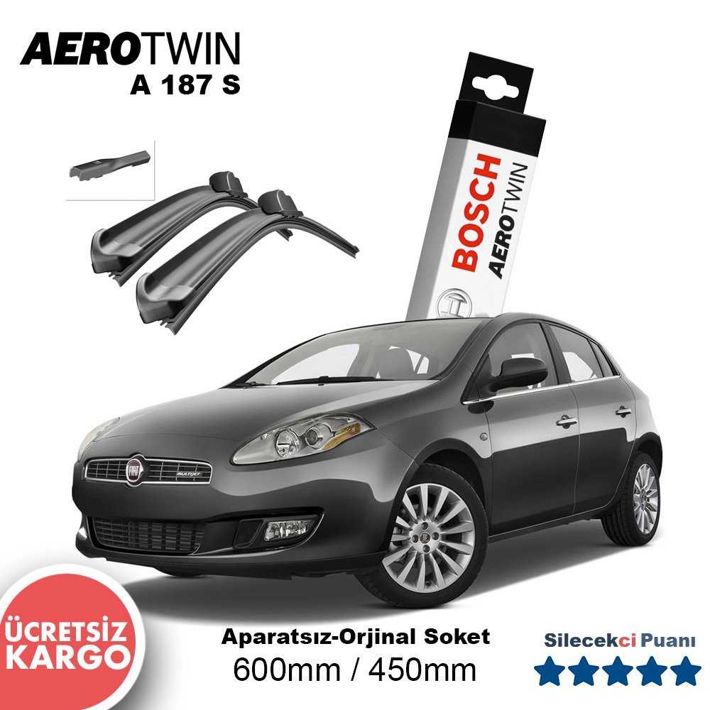 Fiat Bravo Silecek Takımı (2007-2014) Bosch Aerotwin A187S