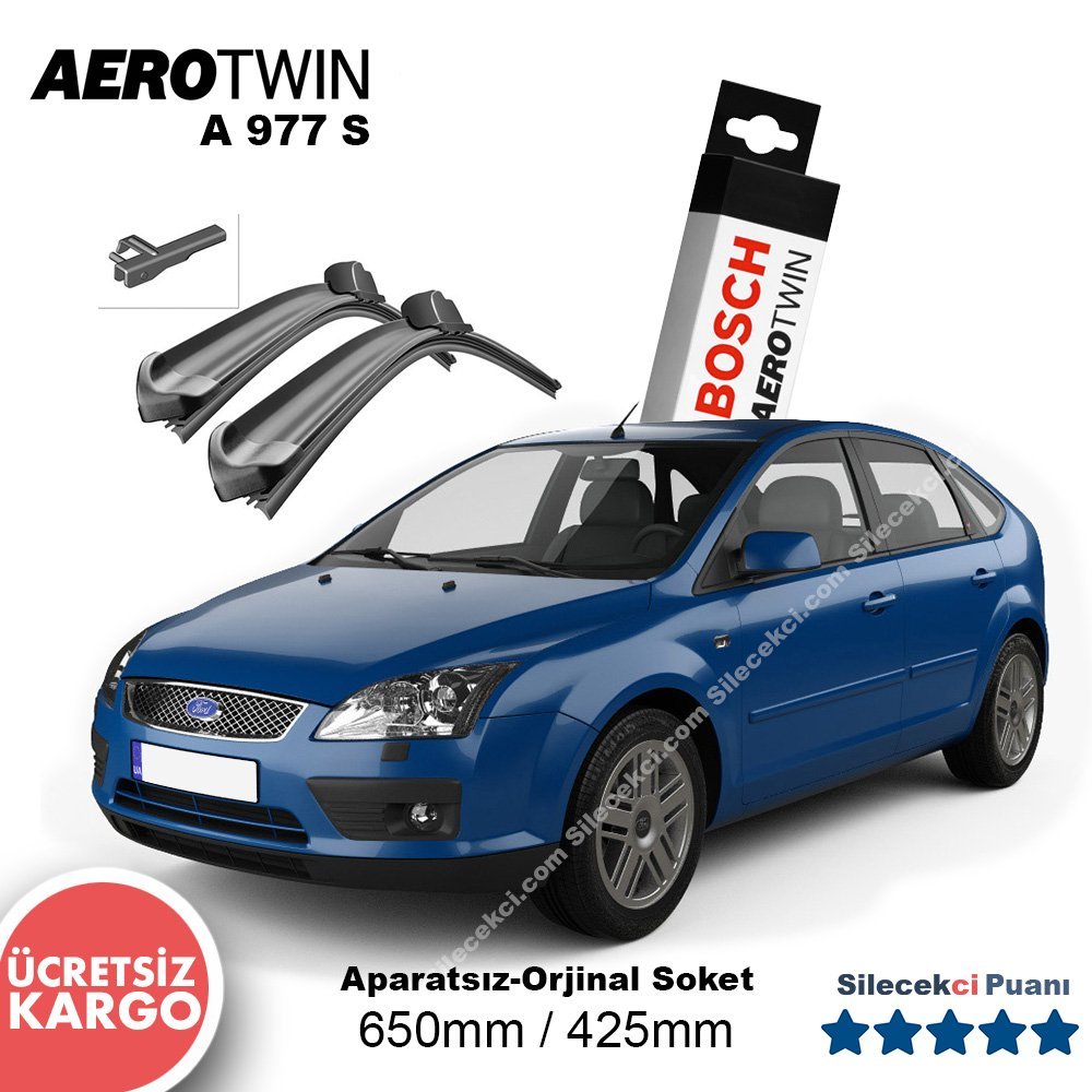 Ford Focus 2 Silecek Takımı (2004-2011) Bosch Aerotwin A977S