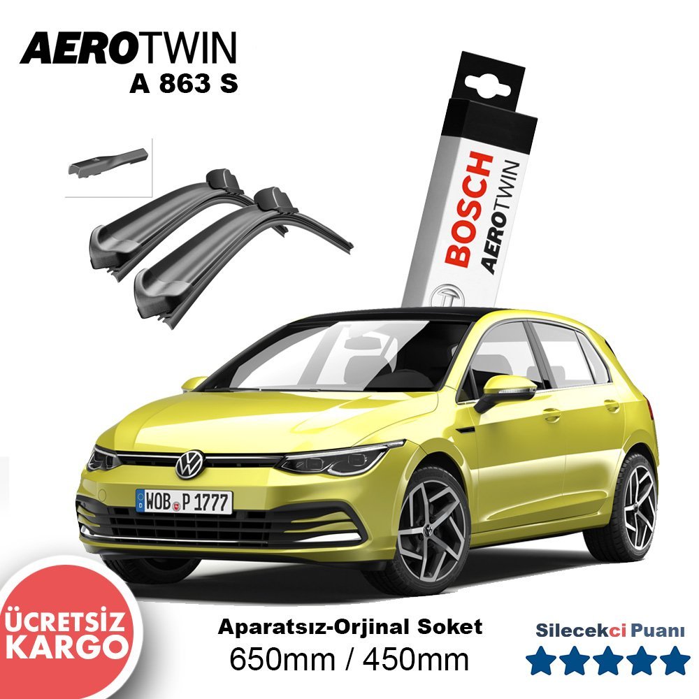 VW Golf 8 Silecek (2021-2022) Bosch Aerotwin A863S