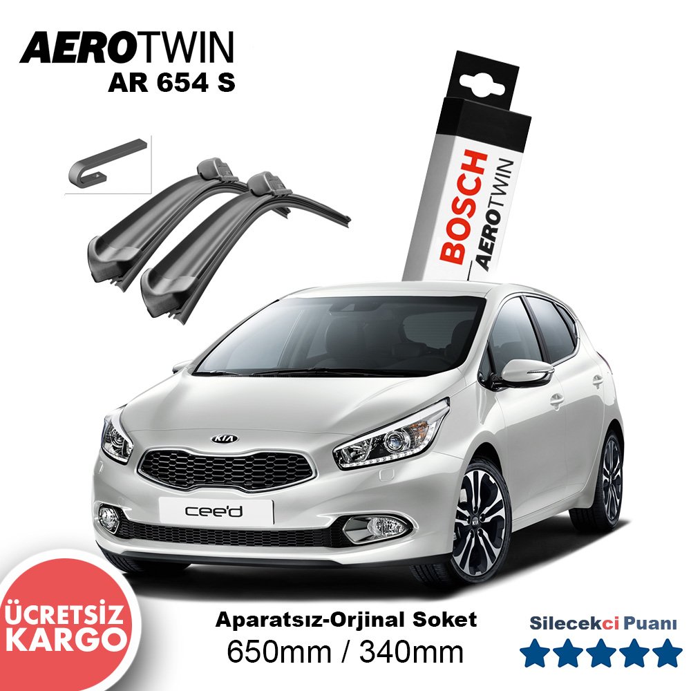 Kia Ceed Silecek Takımı (2012-2018) Bosch Aerotwin AR654S