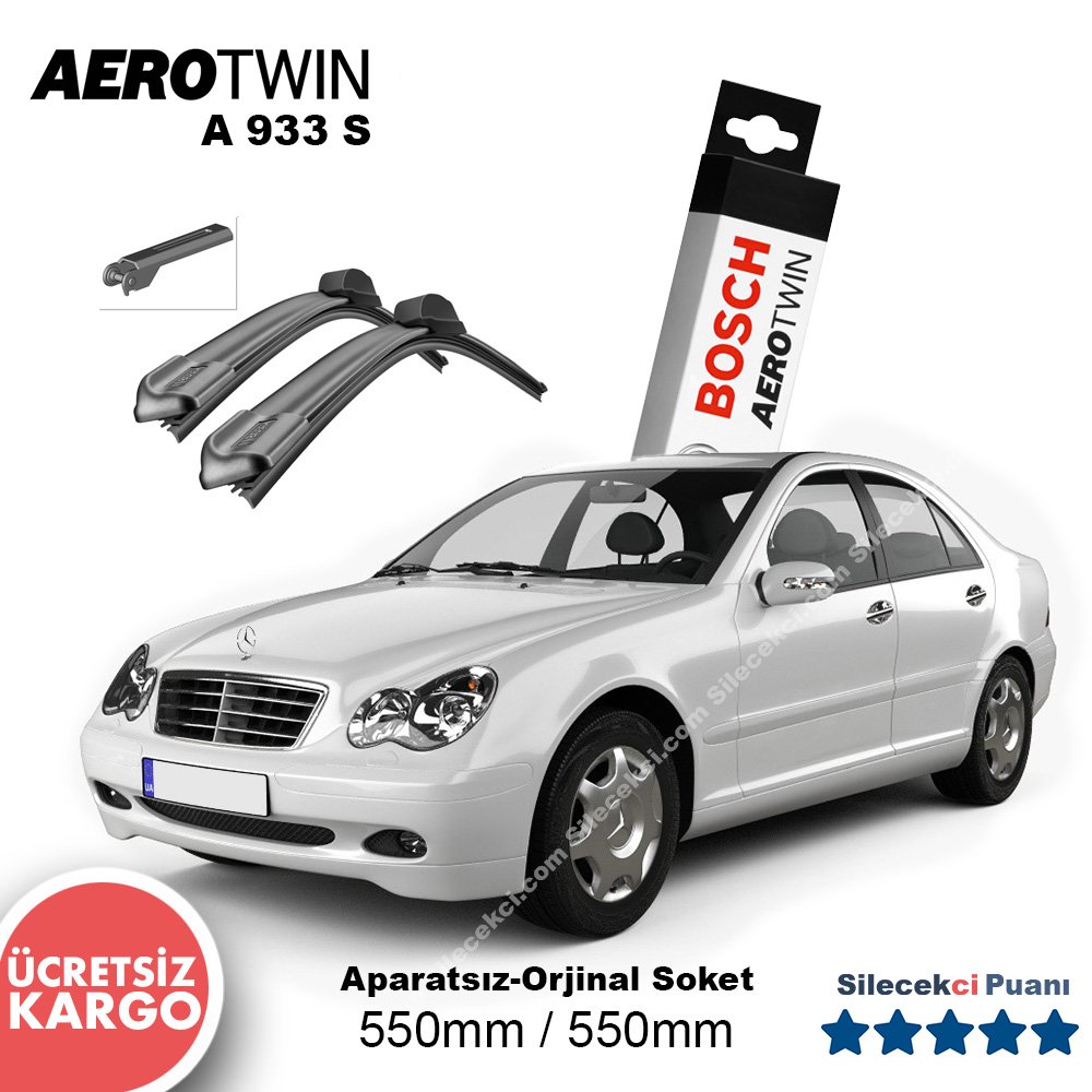 Mercedes C Silecek Seti (2004-2007) (W203) Bosch Aerotwin A933S