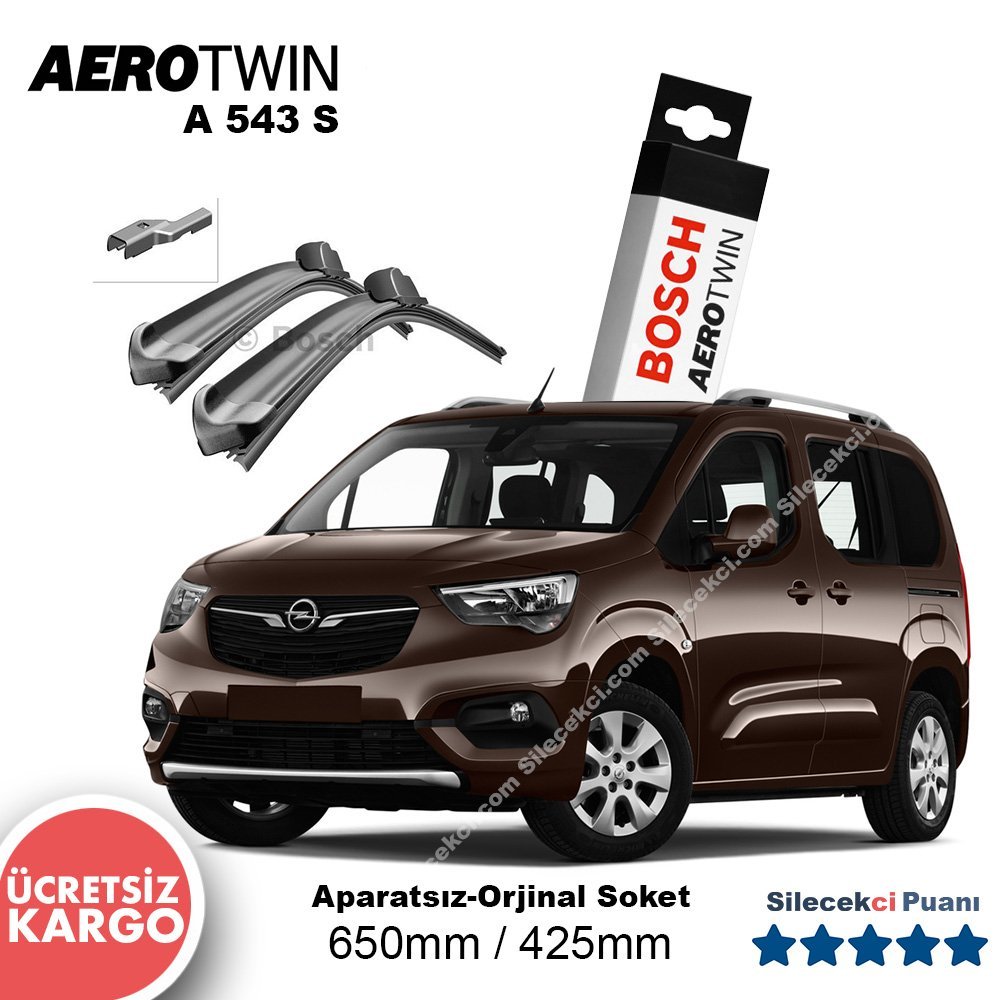 Opel Combo Silecek (2019-2022) Bosch Aerotwin A543S