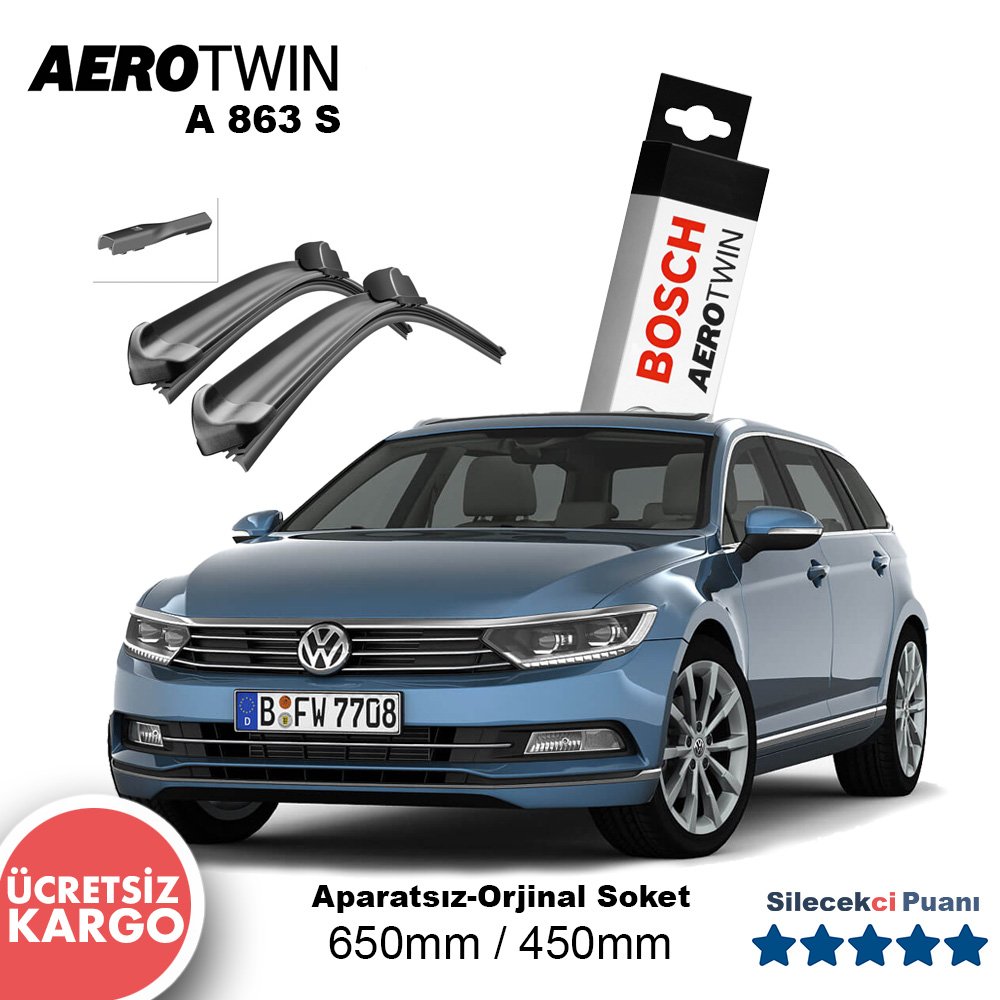 VW Passat Variant Silecek (2015-2019) (B8) Bosch Aerotwin A863S