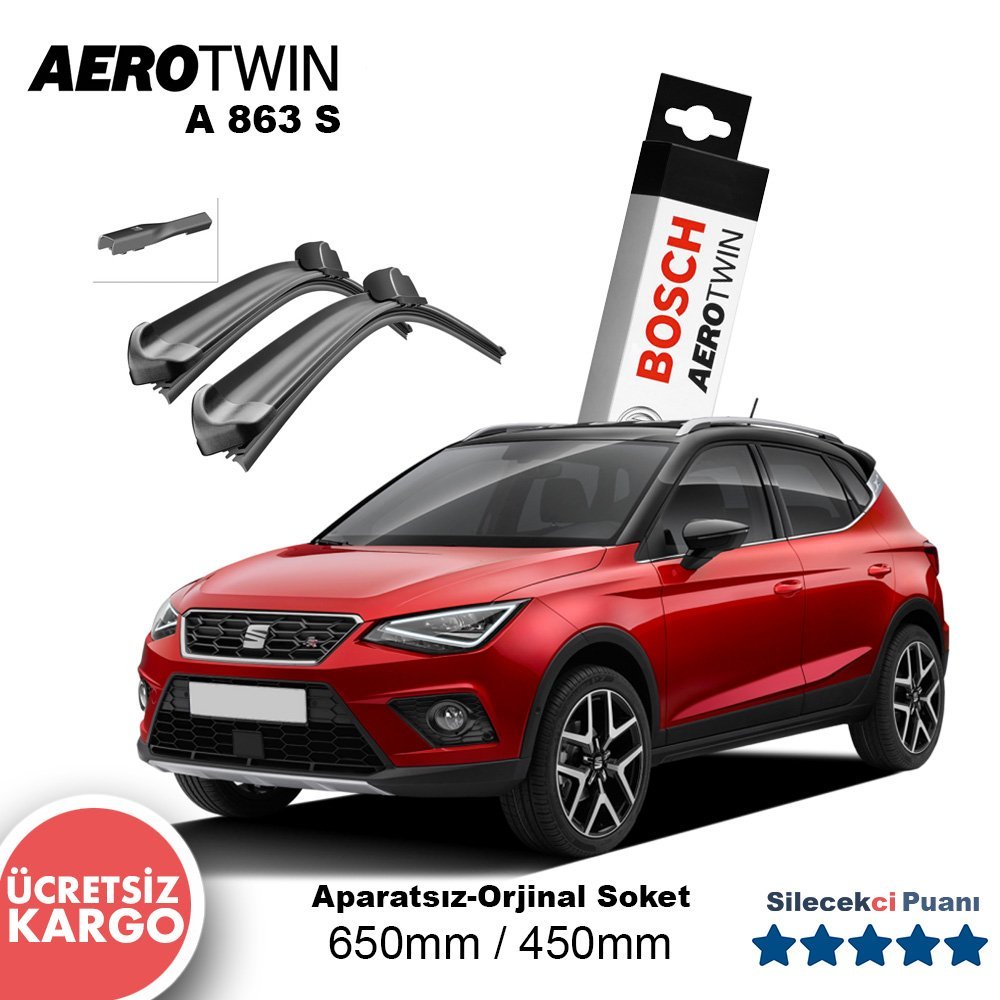 Seat Arona Silecek Takımı (2017-2021) Bosch Aerotwin A863S