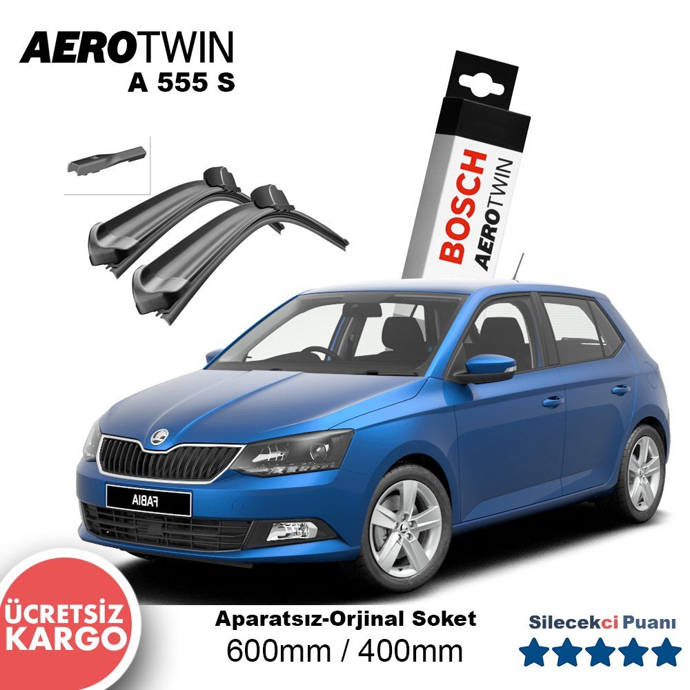 Skoda Fabia Silecek Takımı (2015-2021) Bosch Aerotwin A555S