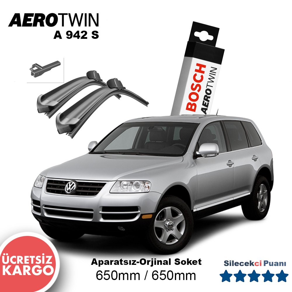 VW Touareg Silecek Takımı (2003-2006) Bosch Aerotwin A942S