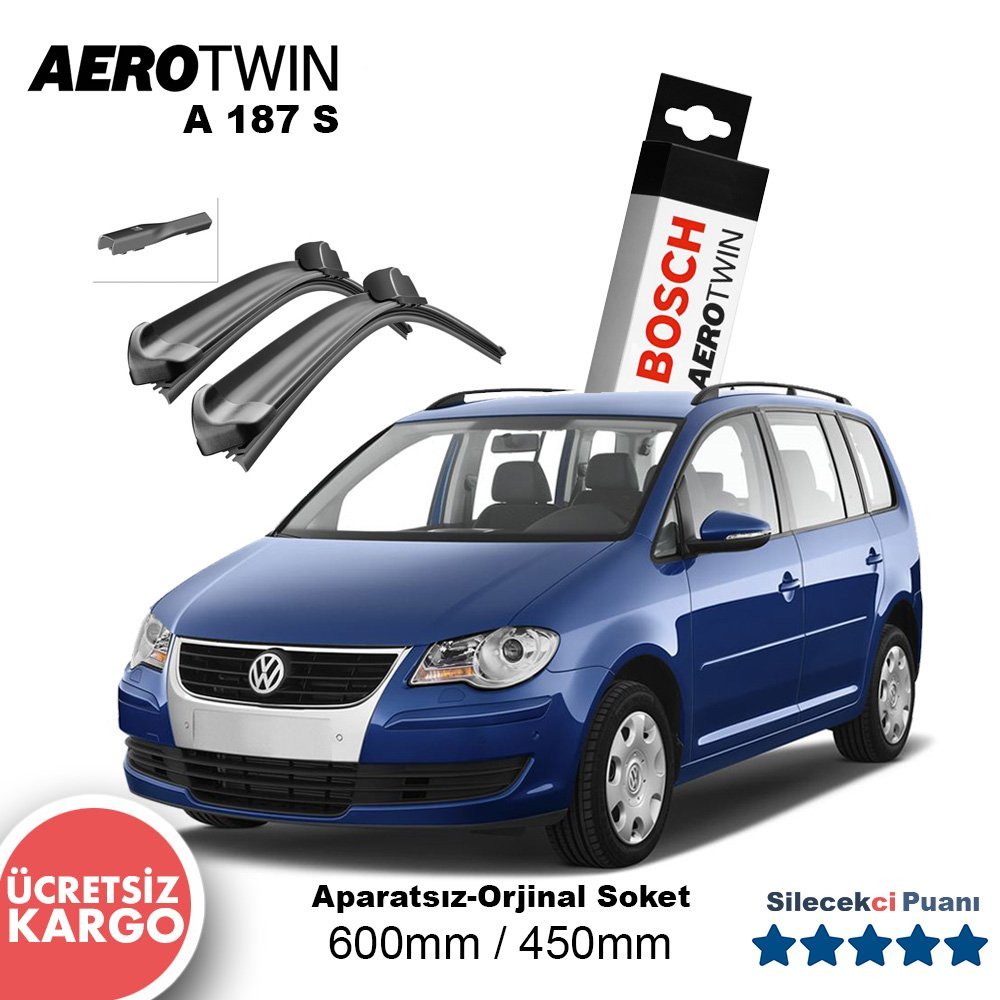 VW Touran Silecek Takımı (2010-2014) Bosch Aerotwin A187S