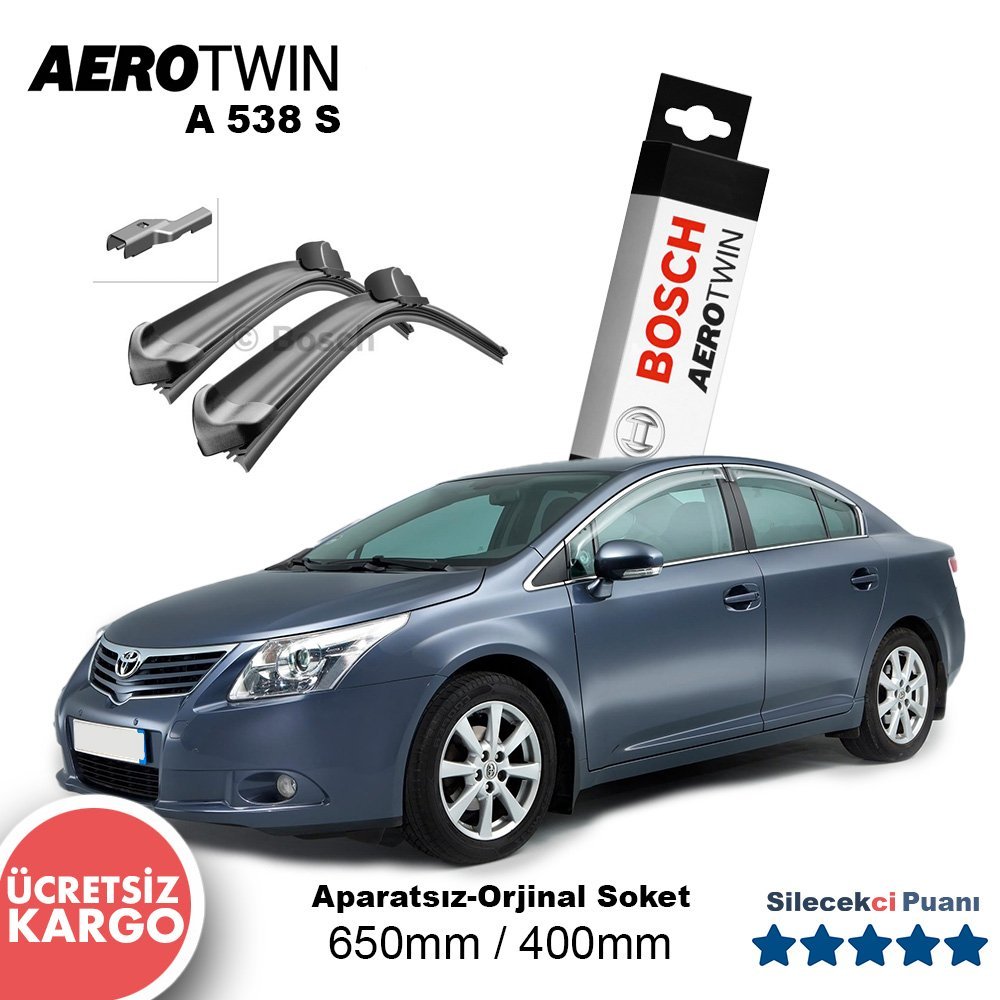 Toyota Avensis Silecek Takımı (2009-2014) Bosch Aerotwin A538S