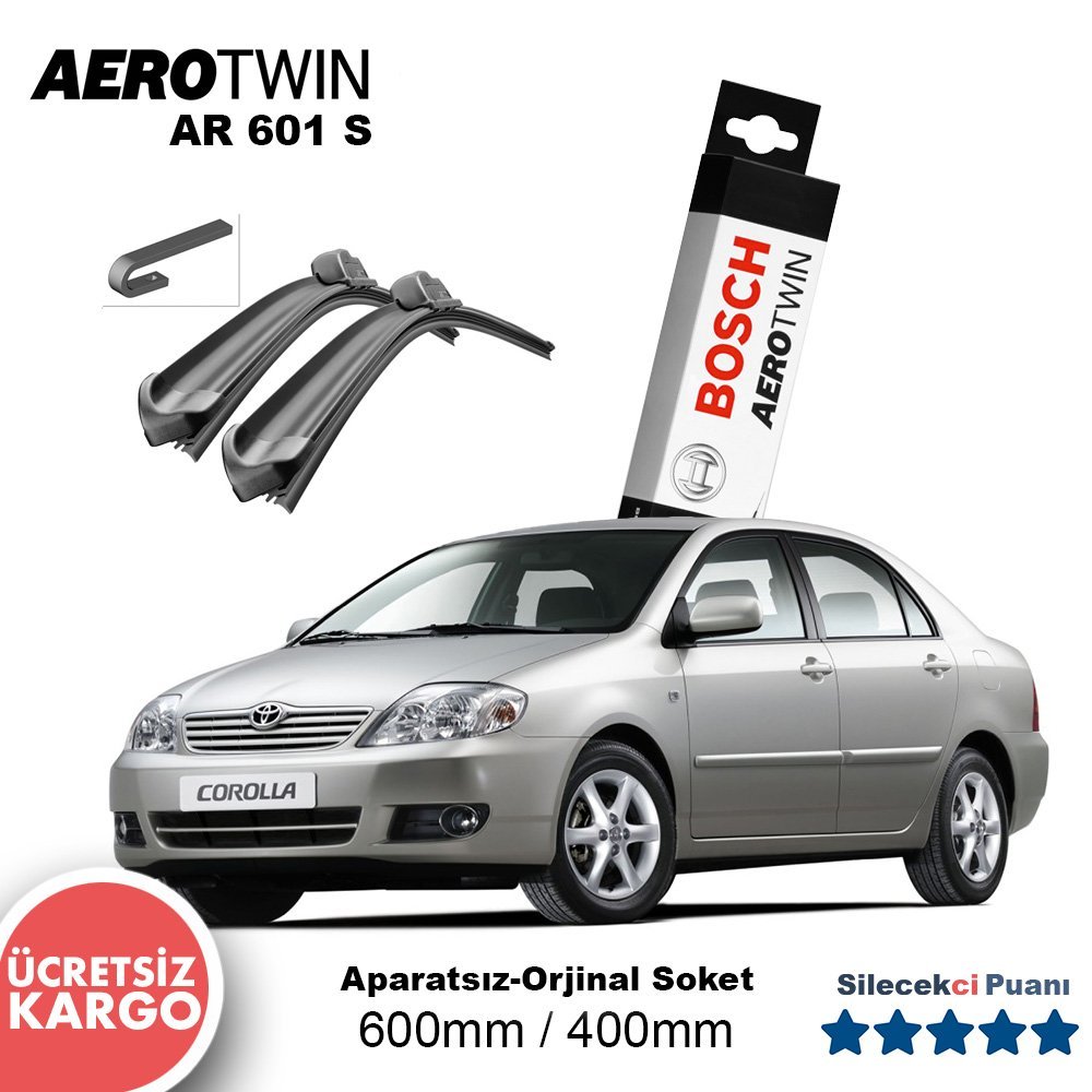 Toyota Corolla Silecek Takımı (2002-2006) Bosch Aerotwin AR601S