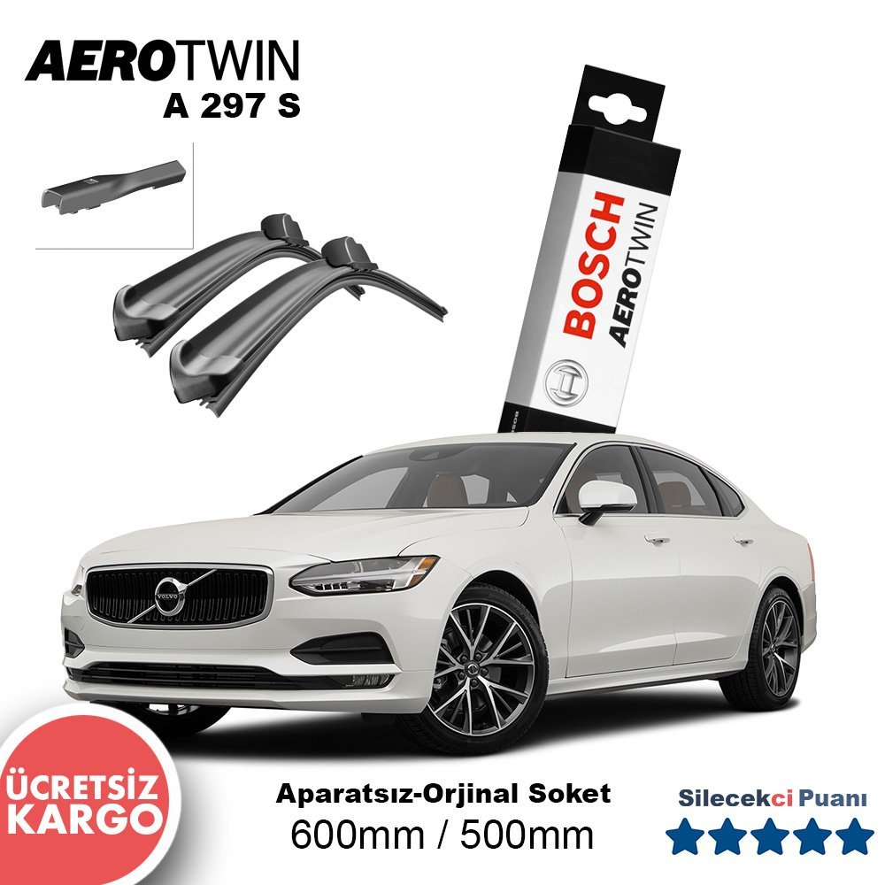 Volvo S90 Silecek Takımı (2016-2021) Bosch Aerotwin A297S