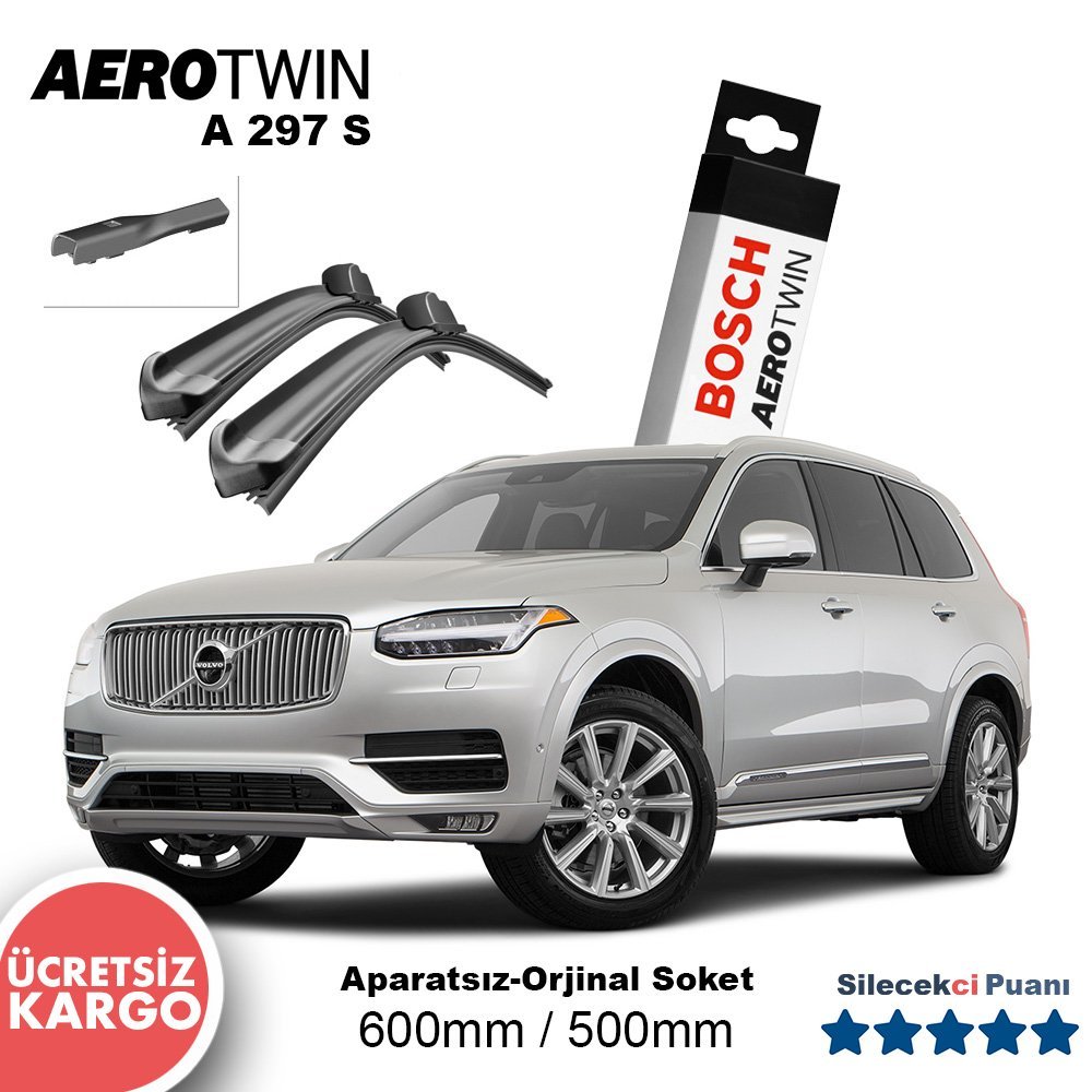 Volvo XC90 Silecek Takımı (2015-2021) Bosch Aerotwin A297S