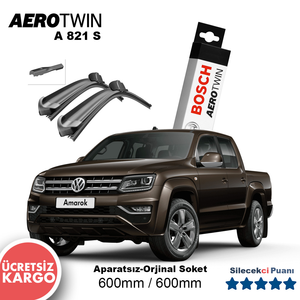 Volkswagen Amarok Silecek Takımı (2013-2021) Bosch Aerotwin A821S